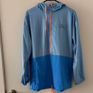Columbia Two-Tone Blue Hooded Jacket